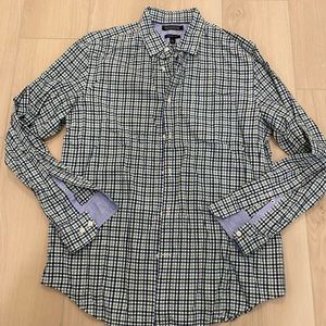 Banana republic large plaid button down shirt
